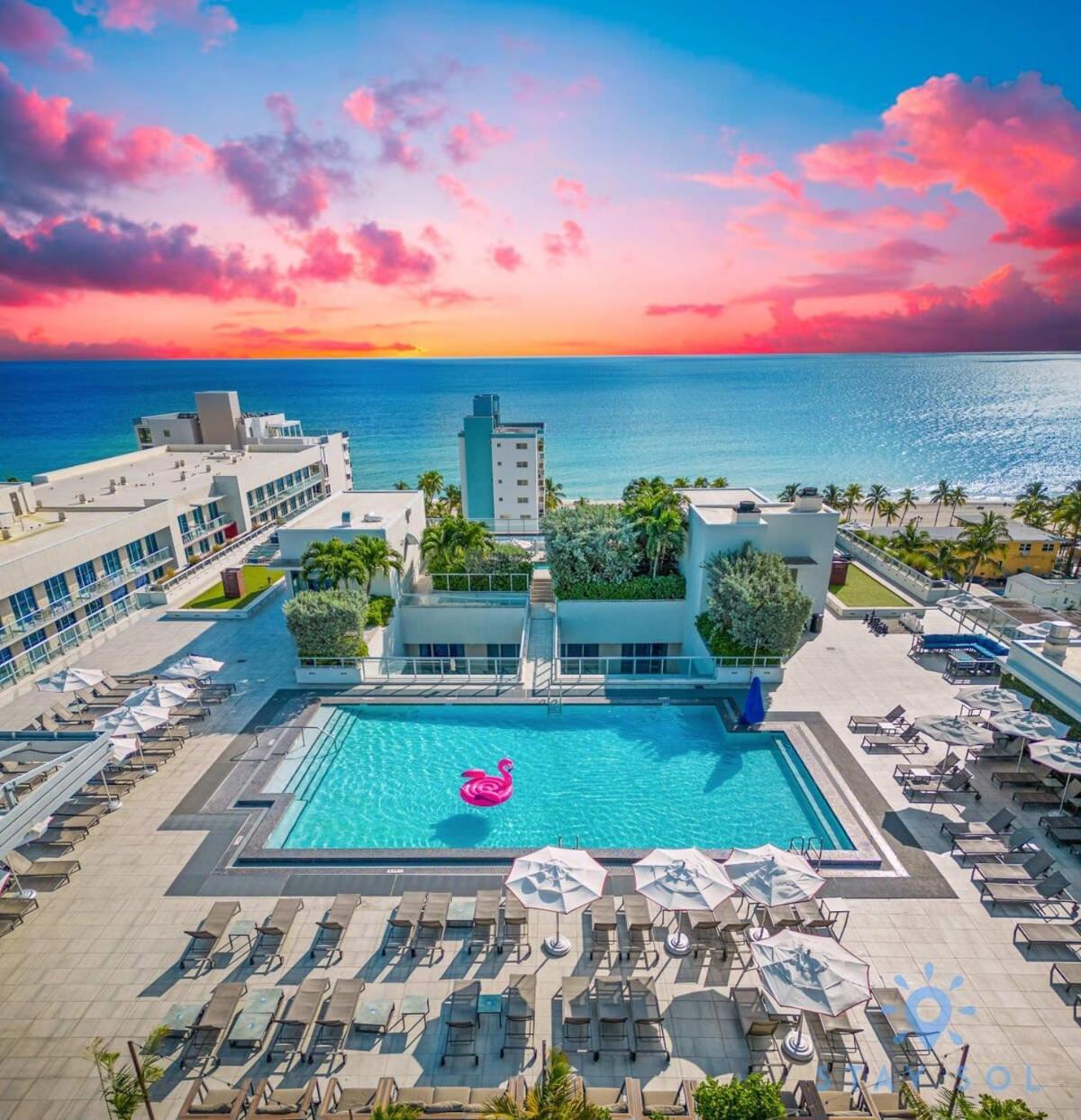 Rooftop Pool - Balcony - Hollywood Beach Broad - Walk מראה חיצוני תמונה